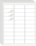 1" x 2-5/8" Address Labels 1500 Labels Sticker Paper for Laser/Ink Jet Printer mailing Labels 8.5"×11" White 30 per Sheet