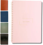 Merely Home Undated Daily Planner | 8.25” x 11.75” To Do List Notebook | Work Productivity ADHD Organizer | Men and Women Planner | College Supplies | Pink | Portrait Layout