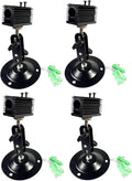 Laser Positioning Bracket 12mm, 360-Degree Adjustable, Black Alumina, 4-Pack