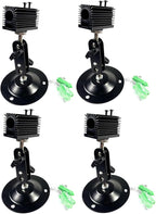 Laser Positioning Bracket 12mm, 360-Degree Adjustable, Black Alumina, 4-Pack