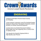 Crown Awards 2.5" Octagon You Make A Difference Acrylic Paperweight Award, Custom Engraved You Make A Difference Trophy, Engraving Included