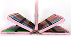 Vomgomfom Large Capacity Pencil Case - Zipper Closure Twill Fabric Case for 300 Colored Pencils or 200 Gel Pens, Artist Organizer (Pink Rose)