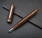 JINHAO X159 Fountain Pen (F Nib 0.5mm, Coffee with Silvery Clip)