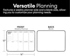 Aroundesk Double Sided Weekly Dry Erase Board with Stand 16"x12", to-do List White Board Calendar Dry Erase, Desktop Whiteboard Calendar, Schedule Board, Message Board, Menu Board for Home Office