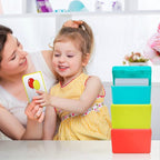 H4D Index Card Holder 3x5, Index Card Box Organizer Case, 3x5 Flash Note Card Holder, 3 Packs (Red/Green/Yellow)