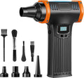 CAPNEW 150000RPM Electric Air Duster: Continuously Variable Speed Powerful Air Blower for Computers PC Cleaning - 8000mAh Portable Turbo Fan for Home Car Office - College Back to School Gifts