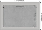 Amanti Art Silver Framed Magnetic Board 15x21 Small Vision Board for use with Magnets, 100% Metal Sheet to Display Items as Office Decor or for Home Organization in mudroom, Kitchen or Kids Room