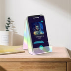 ZOEY Acrylic Book Stand with Ledge - Colorful Display Easels Plate - 5 Pack Small Book Holder Easel Stand for Display, Music Sheets, Artworks, CD, Tablet Holder