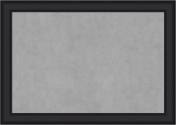 Amanti Art Black Framed Magnetic Board 29x41 Large Vision Board for use with Magnets, 100% Metal Sheet to Display Items as Office Decor or for Home Organization in mudroom, Kitchen or Kids Room