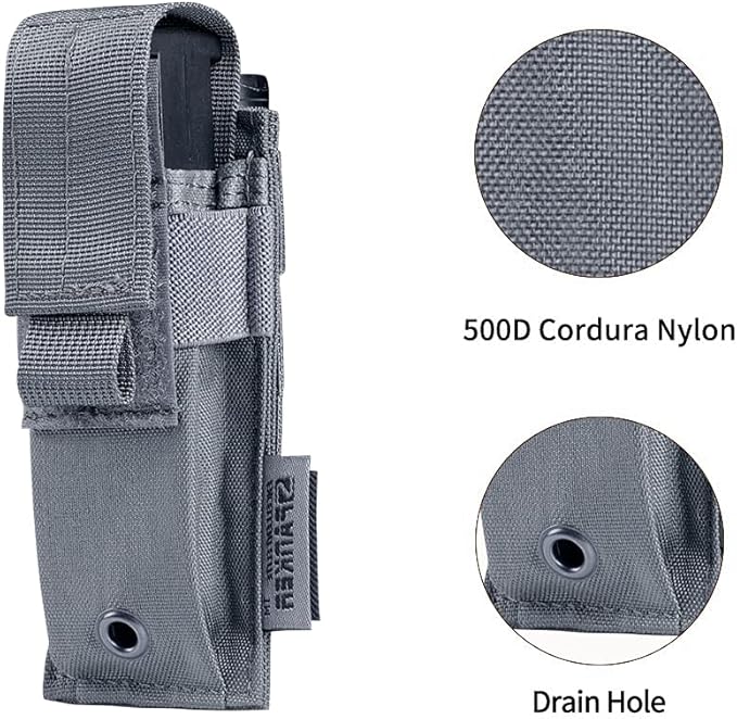 EXCELLENT ELITE SPANKER Molle Single/Double Pistol Mag Pouch Tactical Magazine Pouch Tool Organizer Holder