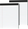 2 Pack Legal Pads 8.5 x 11 College Ruled Note Pads 8.5 x 11 Notepads 8.5 x 11 Micro Perforated Writing Pads 8.5 x 11 Pads of Paper Lined White Paper, 50 Sheets per Notepad for Home, Office, School