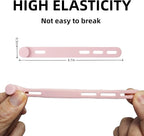 25 PCS Silicone Cable Ties Cord Organizer -[3 Adjustable Holes] Multi Color Elastic Reusable Cord Wraps Management, Home Organizer Ties for Phone Charger Electrical Cable, Travel Essentials