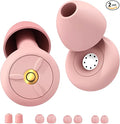 AuralProtek Ear Plugs for Sleeping Noise Cancelling, 24-30dB Ear Plugs for Noise Reduction, Hearing Protection, Silicone Soft Reusable EarPlugs for Sleep, Concert, Focus with Case & 4 Pair Eartips