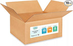 Medium Shipping & Moving Boxes 18x14x8 inches (10-Pack) - Extra Strength 200 lb vs Regular - Corrugated Boxes for Packaging, Made in USA - Packing and Moving Box - Square Box by IDL Packaging