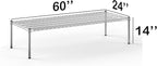 Regal Altair 21''W x 60''L x 14''H Chrome Plated Wire Dunnage Rack | Off The Floor Storage