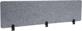 2 Pack Polyester Desk Dividers, Soundproof Room Divider Office Furniture Partitions, Privacy Desk Panel with Clamps, Stand Up Freestanding Desk Privacy Panel for Office Classroom(60" x 16")