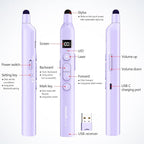 Norwii N21 Bluetooth Presentation Clicker with Telescopic Teaching Pointer, Presentation Remote with Retractable Stick for PowerPiont, Wireless Presenter, Slide Advancer - Purple