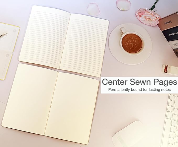 FAWTEEM 48 Pack A5 Kraft Notebook,Blank Pages - 60 Pages (30 Sheets),Sketch Book Bulk, 8.3”x 5.5” Small Kraft Notebook