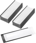 PATIKIL Magnetic Label Holder 5.5" x 2" with Paper Inserts, 25 Pcs C Channel Magnetic File Cabinet Labels Shelf Data Card Holder Signs for Metal Racks Shelves Whiteboard Tool Box