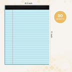 Legal Pads 8.5 x 11, 12 Pack Colored Note Pads 8.5 x 11 Pink Notepad 8.5 x 11 Multi-Color Pink/Green/Blue Writing Pads 8.5 x 11 Lined Paper Pads Wide Ruled Legal Pad Notebook Paper, 30 Sheets per Pad