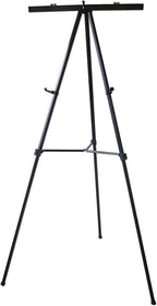 Lightweight Aluminum Flip-Chart Presentation Easel (2-Pack, Black)