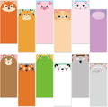 Gersoniel 12 Packs Magnetic Notepads for Refrigerator Monthly Grocery Magnetic List Set to Do List Pads Back Memo Notepad 9 x 3.5 Inches for Fridge Kitchen Shopping Grocery(Multicolor,Animal)
