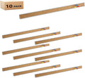 Corksidol Bulletin Bar Strip, Cork Board, Cork Strips, 24" x 1", Classroom, Office, Walls, Cubicle, Aluminum Frame,10 Pack, Silver