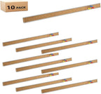 Corksidol Bulletin Bar Strip, Cork Board, Cork Strips, 24" x 1", Classroom, Office, Walls, Cubicle, Aluminum Frame,10 Pack, Silver