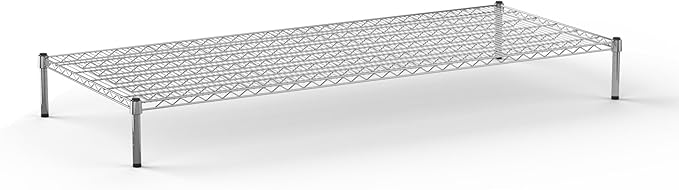 Regal Altair 30''W x 72''L x 8''H Chrome Plated Wire Dunnage Rack | Off The Floor Storage