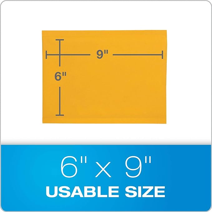 Quality Park Bubble Mailers, 6 x 9 Shipping Envelopes, Self-Seal, Durable Brown Kraft Padded Envelopes, Redi-Strip Peel Off Closure, 50 Per Box (QUA85755) (Pack of 4)
