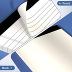 Nichela 5" x 8" Note Pads 6 Pack of Legal Pads 30 Sheets Notepad College Ruled Small Writing Pads Perforated Pages Paper Pads 80GSM Heavyweight Paper Note Pads for Home, Office, or School