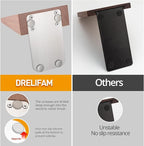 DRELIFAM Wood Handmade Heavy Duty Bookends for Shelves Decorative Book Ends to Hold Books for Office