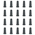 GWYAN 20 Pcs Black Plastic Caster Rubber Sleeve Chair Wheel Stopper Lid Caster Wheels Furniture Inserts for Home Office Use