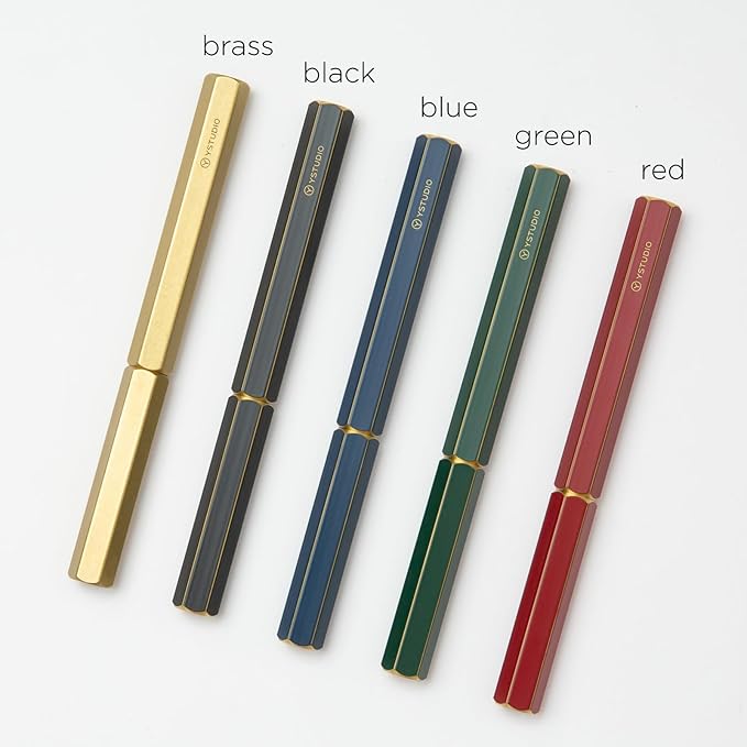 YSTUDIO Stunning Classic Revolve Fountain Pen, Schmidt Gilded Nib, Best Pen Gift Set for Men & Women, Professional, Executive Office, Nice Pens（red，F nib）