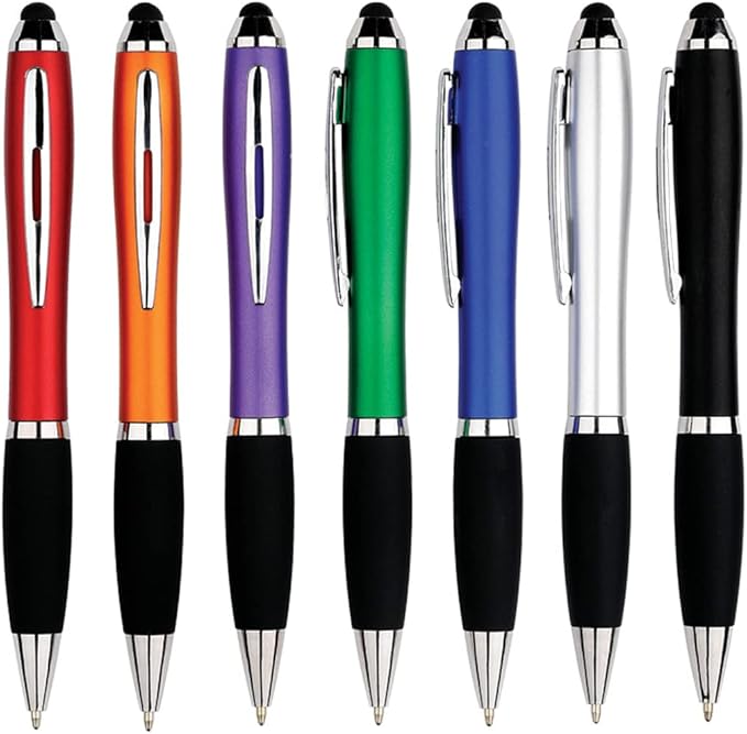 HEYZARDA Personalized Pens with Name Text Icon Logo Engraved for Business Office Custom Ballpoint Pen 50 100 Pcs Optional, Random