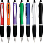 HEYZARDA Personalized Pens with Name Text Icon Logo Engraved for Business Office Custom Ballpoint Pen 50 100 Pcs Optional, Silver