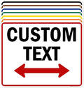 Custom Arrow,Custom Directional Sign, Two Way Arrow,24x30 Inches, 55 mil thick HDPE (high density polyethylene) Made in USA by My Sign Center