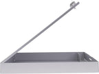 Saunders Metal Clipboard with Storage, Silver Single Layer Nursing Clipboard Folio, Letter Size Paper Organizer, Steel Clip with Self Locking Latch, Form Holder for Office, School & Work - Made in USA