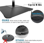 Golemas Adjustable Sign Stand for Display, with Upgraded Iron Base, Pedestal Floor Signage Stand Holder for Outdoor or Indoor Advertising (8.5 x 11, Black, 3Pack)