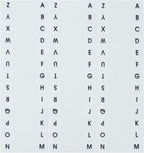 Redi-Tag Alphabetical Tabs, A - Z Pre-Printed Divider Tabs, Permanent Adhesive Index Labels,Divider Labels for School, Home and Office, 7/16" x 1", White, 104 Tabs Per Pack, (B31005)