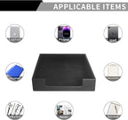 RHCSZ PU Leather Letter Tray - Load Documents Trays Front for Office Desktop Organizer - Desk Magazine, File, A4 Paper Holder - Paper Document File Holder (Black, A4-Tray)