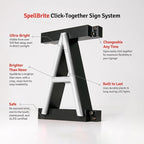 SpellBrite SERVICE Sign | Directional Sign with Neon Look, White LED Light Source | 24.9" x 6.3"