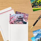 Proprobag 700 GSM Rigid Mailers 9x12, 25 Pack Thick Self Adhesive Stay Flat Cardboard Envelopes for Shipping Photos, Documents, Collectible Trading Cards