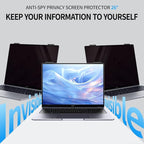 GUDTEKE Laptop Privacy Screen 13.3 inch, 9H Hanging Privacy Screen for Laptop for 16:9, Acrylic HD Eye Protection Anti Glare Blue Light Laptop Screen Privacy Filter