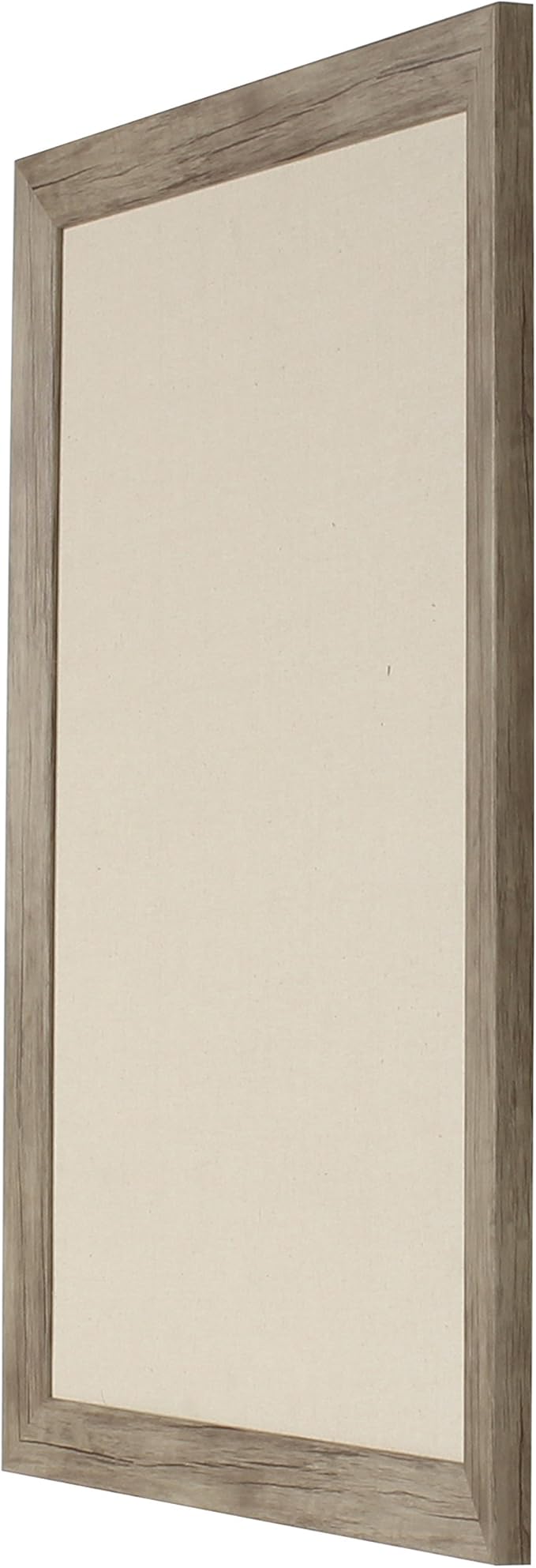 DesignOvation Beatrice Framed Linen Fabric Pinboard, 23x29, Rustic Brown