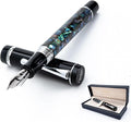 Conklin Duragraph Fountain Pen Abalone Nights - Flex Nib, Dynamic Writing Tool with Exquisite Abalone Finish