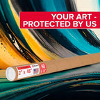 Paclord 2" x 48" Heavy-Duty Reinforced Cardboard Mailing Tube, Pack of 6 Tubes with 12 Caps – Secure USPS Approved – Great for Shipping and Storing of Prints, Artwork, Posters or Documents