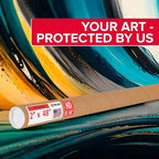 Paclord 2" x 48" Heavy-Duty Reinforced Cardboard Mailing Tube, Pack of 4 Tubes with 8 Caps – Secure USPS Approved – Great for Shipping and Storing of Prints, Artwork, Posters or Documents