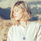 Compass Necklace for Women Men 925 Sterling Silver Pendant Urn Necklaces for Ashes Picture Locket Necklace Anchor Necklace Viking Necklace Crystals CZ Moonstone Abalone Shell Turquoise Compass Jewelry