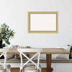 Amanti Art White Cork Board for Wall, 19x27 Vision Board with Gold Frame, Medium Corkboard Office Decor for Home Organization, Casual Corkboard Pinboard to display items for home organization
